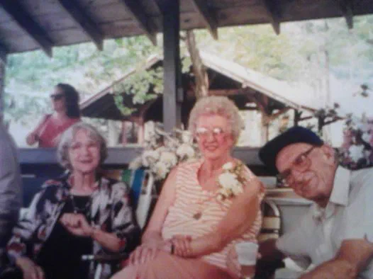 My Great Aunt Sarah (on the left) and my Nana and Pop pop, June and Arthur Whitley.